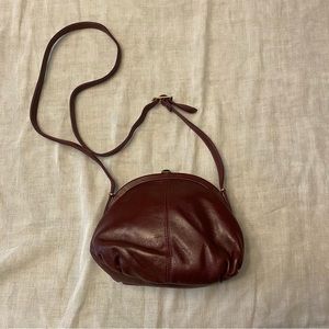 Vintage Leather Brown Clutch Purse